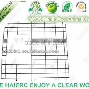 Haierc Triple Dog Crate Folding Metal Dog Cage Dog Crate thumbnail-4