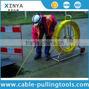 16mm 200m Yellow Color Fiberglass Duct Rods Like Snake Sharp thumbnail-6