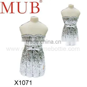 Sliver Princess Wedding Dress Style Bottle ,alloy Perfume Bottle thumbnail-1
