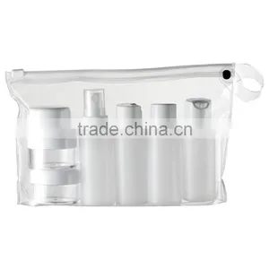 Transparent Toiletry Bag - Holiday Cosmetic Wash Bag Hand Airport Travel Bottles thumbnail-6