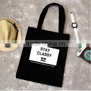 Promotional Eco Friendly Natural Handled Organic Custom Printed Cotton Canvas Foldable Shopping Bag Tote Bag thumbnail-1