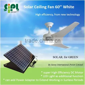 Vent Goods Solar Panel Ceiling Fan 12v dc Motor Home Solar System Rechargeable Fan With Battery thumbnail-3