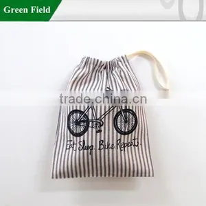 Green Field Reusable Printed Drawstring Produce Bag thumbnail-1