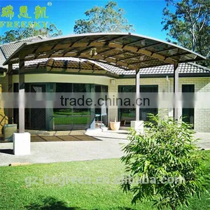 White Brown Weather-Shield Canopy Portable Metal 2-Car Carport Kit thumbnail-1