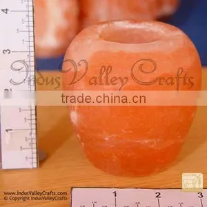 Salt Candle Holder, Candle Lamp, Candle Stand thumbnail-1