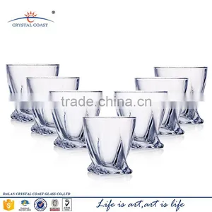 11OZ SET OF 6 CRYSTAL CUT GLASS DRINKWARE thumbnail-1