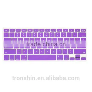 Factory Price Wholesale Injection Molding Waterproof Silicone Keyboard Cover for Macbook Air thumbnail-1
