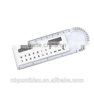10cm Ruler With 8 Digitals Solar Power Calculator and Magnifier thumbnail-2