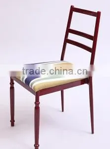 Wholesale Quality Antique Metal Square Back Dining Chair QL-T855 thumbnail-1