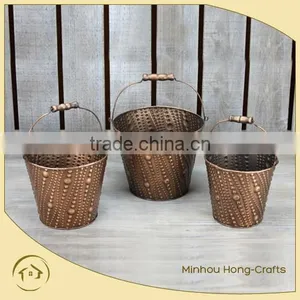 Metal Large Ice Bucket With Handle thumbnail-1