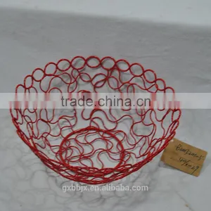 Metal Wire Fruit Basket With Open Design thumbnail-6
