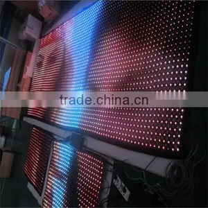 P100mm Led Mesh Curtain See Through Led Display Flexible thumbnail-1
