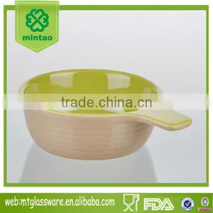 New Cute Mini Green and Brown Color 5.3"*4.1"ceramic Cookware Sets Pan thumbnail-1