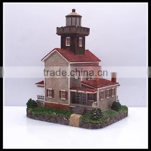 Custom Souvenir 3D Castle Building Model Craft Resin House Building Model Factory thumbnail-1