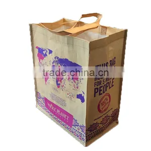 Reusable Brown Flat Handle Kraft Paper Bags thumbnail-3