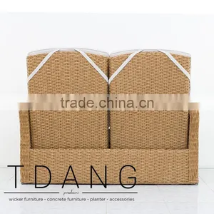 Mandalay Outdoor Patio Bench - Vietnam Wicker Furniture - ConversationFurniture thumbnail-5