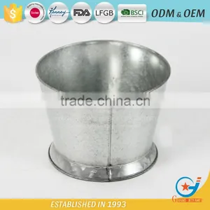 Garden Iron and Zinc Powder Coated Metal Buckets for Flowers Metal Bucket Planters thumbnail-2