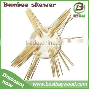 Dispoable Party Picnic Bamboo Kabob Meat Skewer 40cm With Custom Logo thumbnail-4