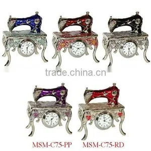 Mini Sewing Machine With 4-legged Stand & Quartz Clock thumbnail-1