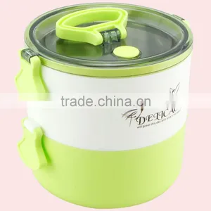 1800ML Double Layers Stainless Steel Lunch Box With Handle thumbnail-2