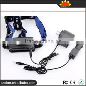 New Arrival High Quality XML T6 LED 2000 Lm Zoomable LED Rechargeable Headlamp With 18650 Batteriy,charger and Car Charger thumbnail-4