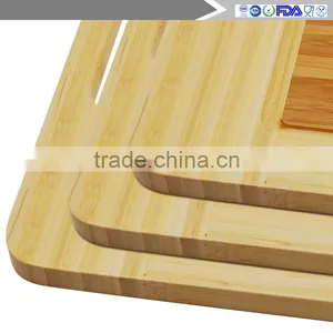3pcOrganic Bamboo Cutting Boards - Large Kitchen Cutting Board and Wooden Cheese Board - Wooden Pallets and Juice Drip Tray Slot thumbnail-4