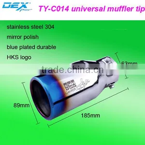 High Quality Auto Part Stainless Steel 304 Universal Exhaust Tip thumbnail-1