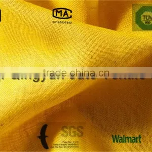 56-57'' Wide Tight Weave Burlap Yellow Color 100% Jute thumbnail-1