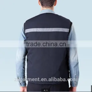 2015 Outdoor Working Vest; Padded Windproof Body Warmer Vest; Breathable Sleeveless Work Vest thumbnail-3