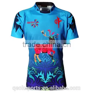 Cervus Nippon Temminck Custom Design Rugby Football Jersey thumbnail-1