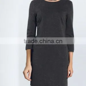 Long Sexy Lady Furcal Straight Skirt/V Collar Simple in the Back Skirt thumbnail-1