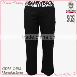 Latest Design Breathable 3/4 Length Office Wear Pants Women thumbnail-1