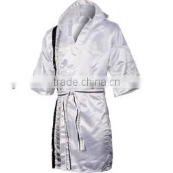 White Satin Boxing Robe Full Length, Pay Pal thumbnail-1