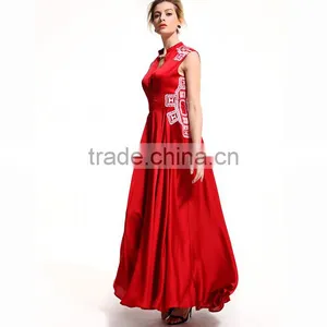 Best Long Black Colors Women Dress Embroidered Plain Evening Dress thumbnail-3