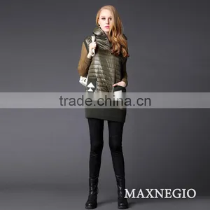 Luxury Winter Hooded Short Coat Sleeveless Fleece Jacket thumbnail-1