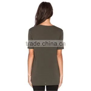 95 Cotton 5 Spandex Extended t Shirt Blank Vintage t Shirts thumbnail-3
