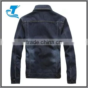 Fashion Men Fleece Denim Jackets Thick Warm Solid Single Jean Jackets Coats thumbnail-2