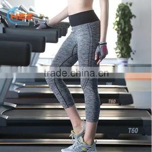 HSZ-3001 NEW Design Sew Sassy Icing Legging Yoga Running Capri Pants, Girls Fashion Yoga Pants Wholesale Fitness Wear Yoga Cloth thumbnail-2