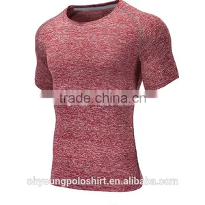 95%polyester 5%spandex Slim Fit Gym Clothing Mens Dri Fit T-shirt Running Tee Shirt Quick Dry Tshirt Onlie Shopping thumbnail-4