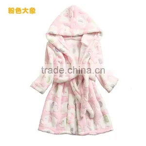 S65419A Children Robe Girls Boys Pajamas Flannel Sleepwear Kids Bathrobe thumbnail-3