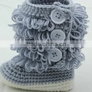 China Cheap Price Hand Knitted Baby Booties thumbnail-5
