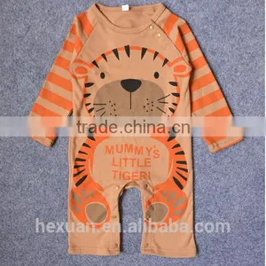 Baby Clothes Baby Romper 100% Cotton Long Sleeve Baby Bodysuit thumbnail-6