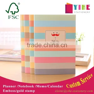 A4 Card Paper Cover Planner Cheap Student Notebook Customizable Stitching Organizer thumbnail-1