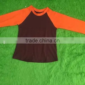 Wholesale Halloween Raglan Baby Girl Cotton Shirt Kids Long Sleeve Clothes Shirt Boutique Children Girl Halloween Raglan Fall thumbnail-3