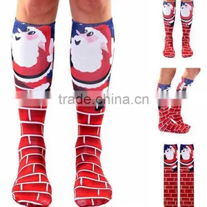 3d Christmas Socks Digital Printed Custom Design Keen High Socks Factory thumbnail-1