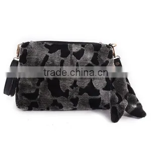 Winter Cute China Manufacturer Rabbit Fur Handbags With Low Price thumbnail-6