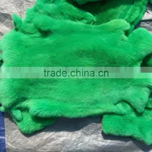 Real Rex Chinchilla Fur / Rex Rabbit Fur Blanket thumbnail-1