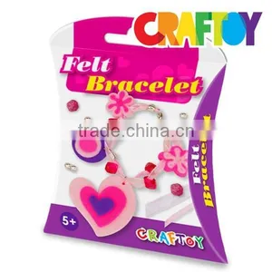 Benefit Price Children Crafts Make Your Own Felt Jewelry Bracelet Heart thumbnail-2