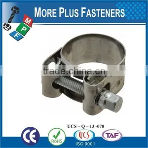Made in Taiwan Stainless Steel Strong Stainless Steel Hose Clamps Flexible Hose Clamp T Bolt Hose Clamp thumbnail-5