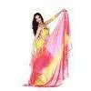 Fancy Soft Belly Dance Silk Veil , 2 Pcs Belly Dancing Performance Wear thumbnail-1